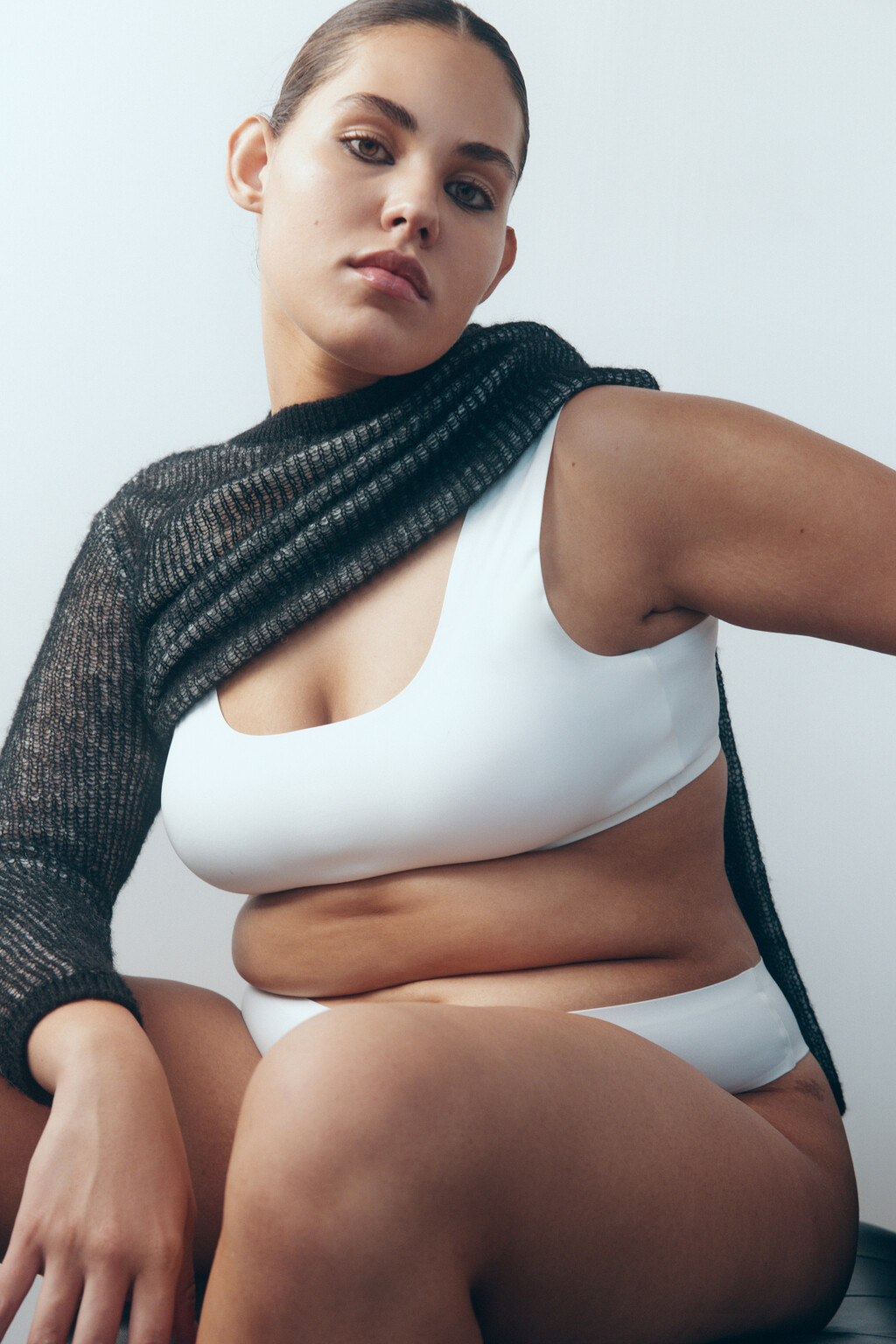 Бюстгальтер-топ с корректирующим эффектом - цвет белый - 5