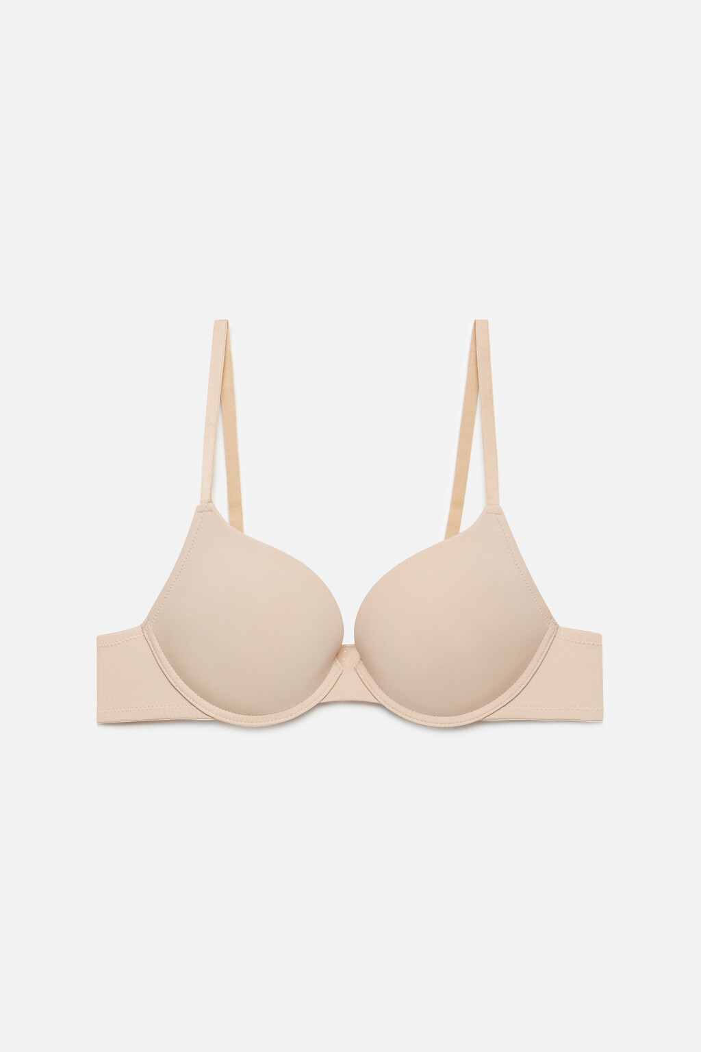 Бюстгальтер-бра классический гладкий - цвет бежевый - 4