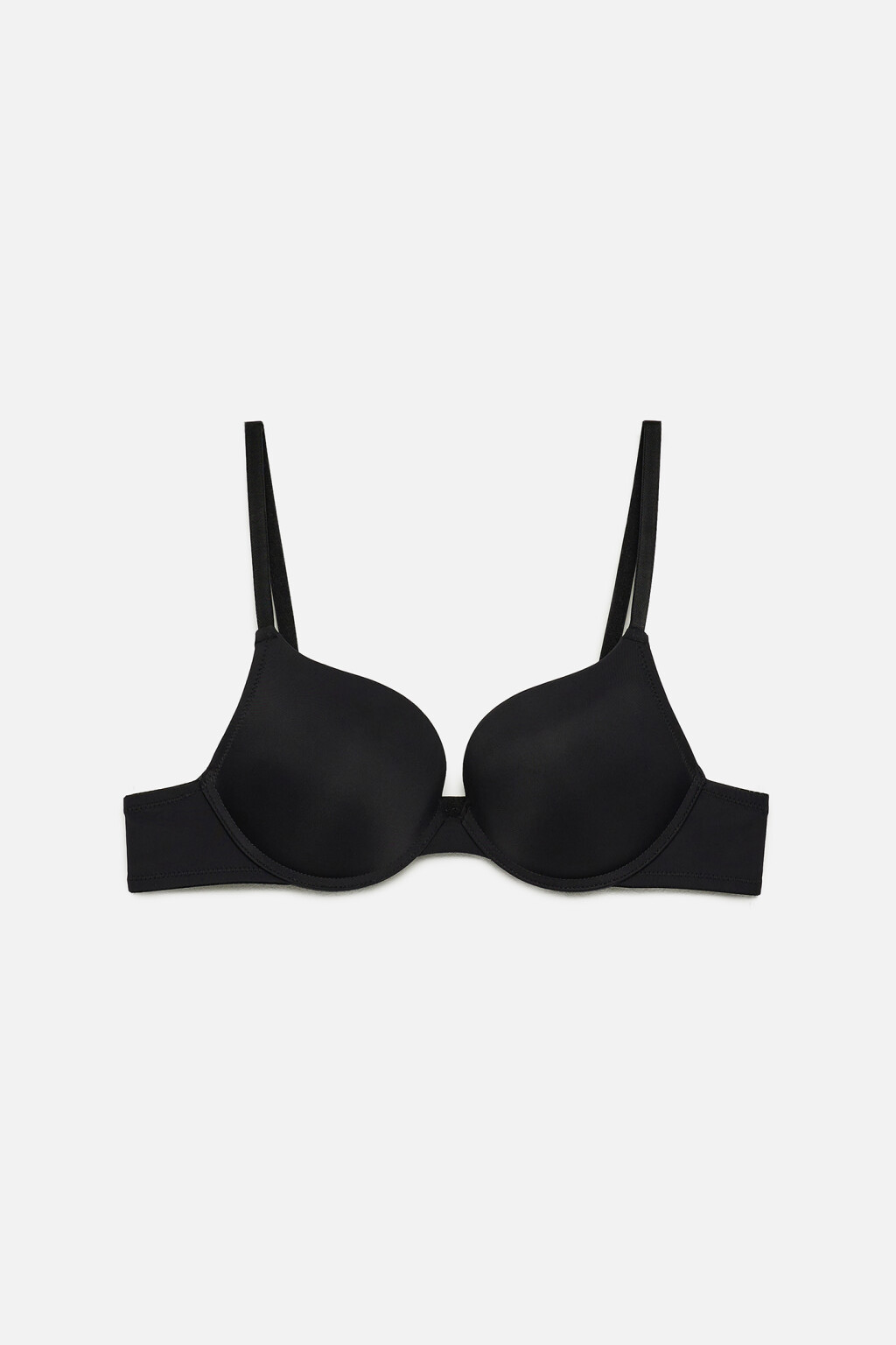 Бюстгальтер-бра POLYPUSHUP гладкий с пуш-ап - цвет черный - 4