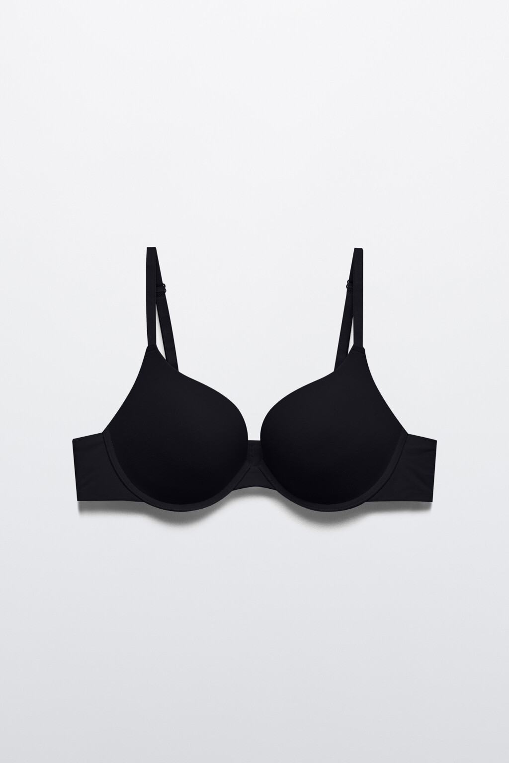 Бюстгальтер-бра базовый с peach-эффектом - цвет черный - 5
