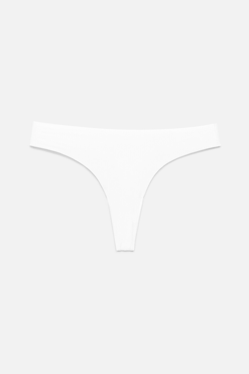 Трусики-стринги PolyThong гладкие бесшовные - цвет белый - 4