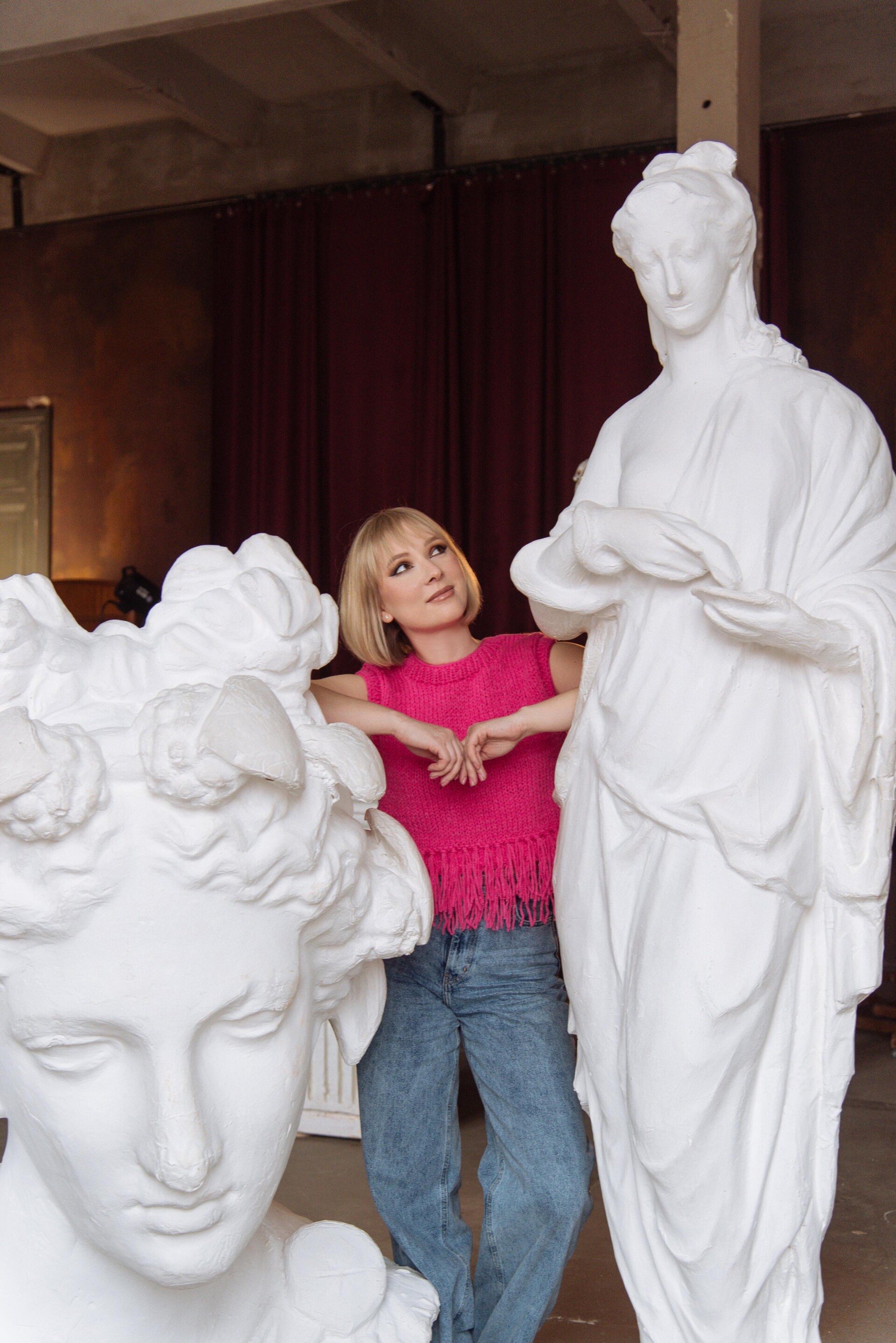 Вязаный жилет с бахромой - CO:CREATE 1