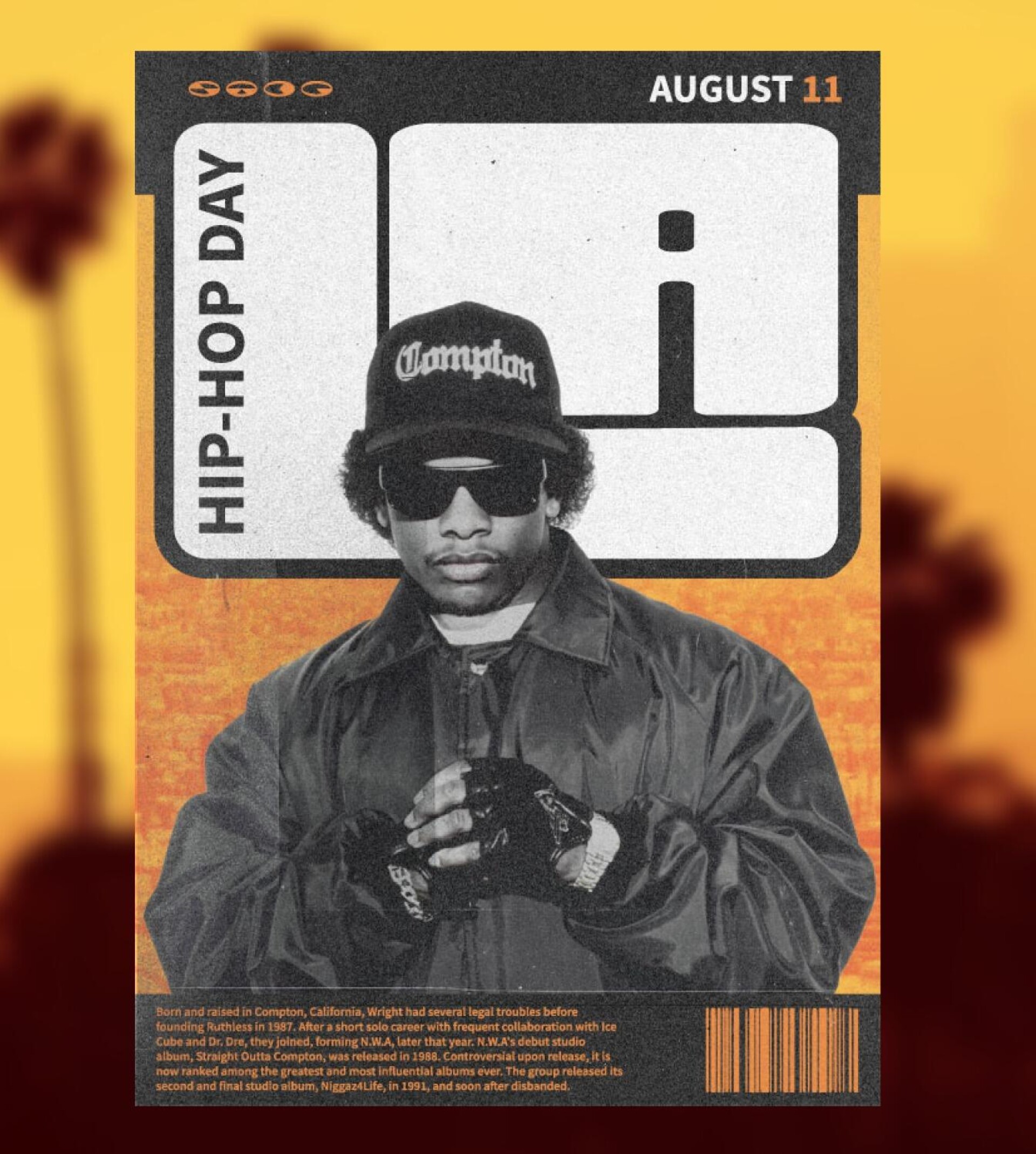 Happy hip-hop day, Eazy-e - CO:CREATE