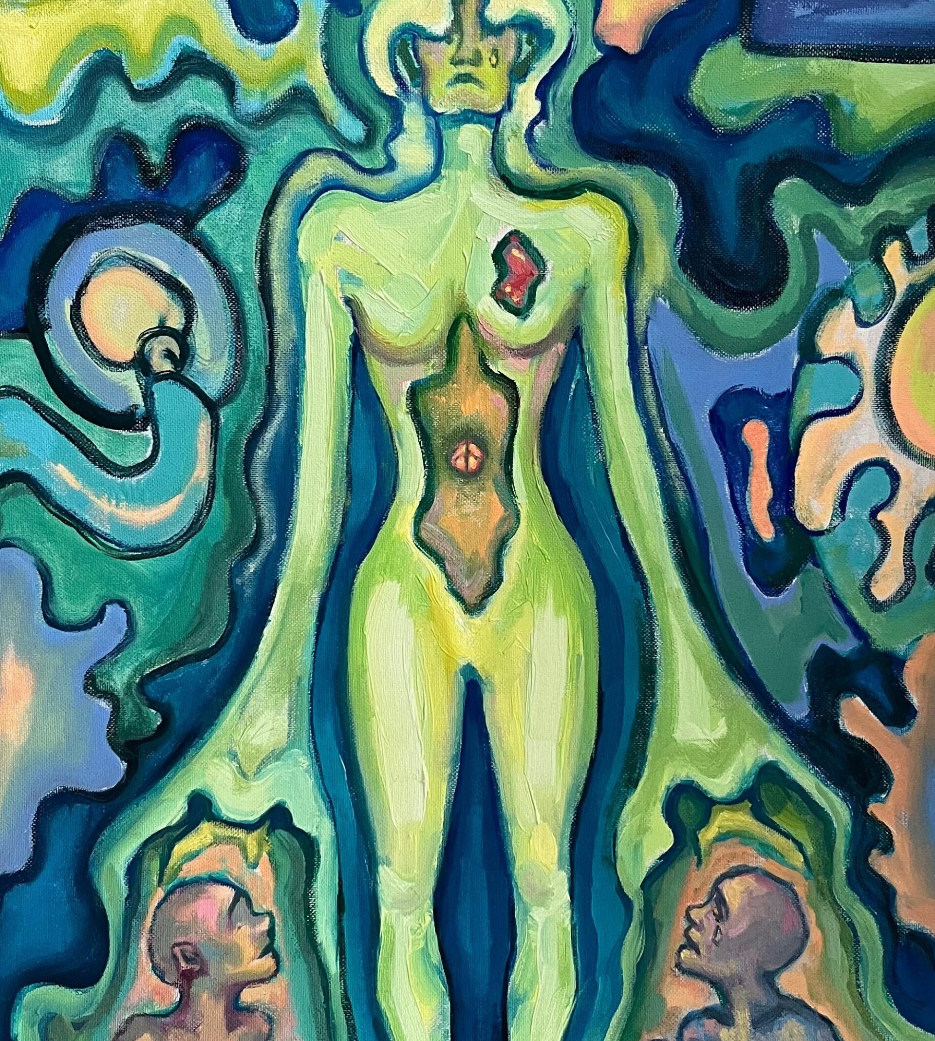 «МИР», картон, масло. •2023• - CO:CREATE