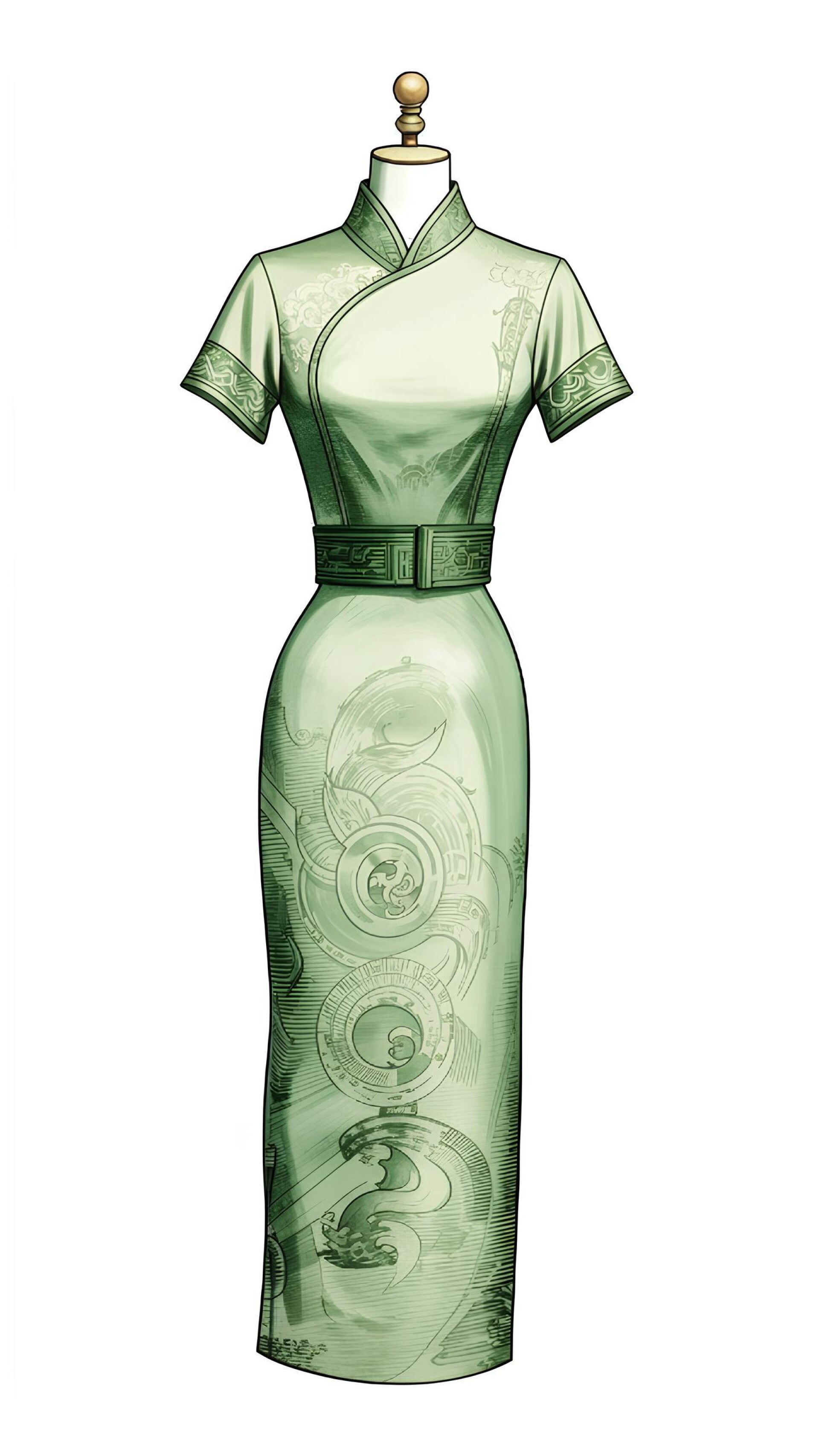 Платье ципао - CO:CREATE