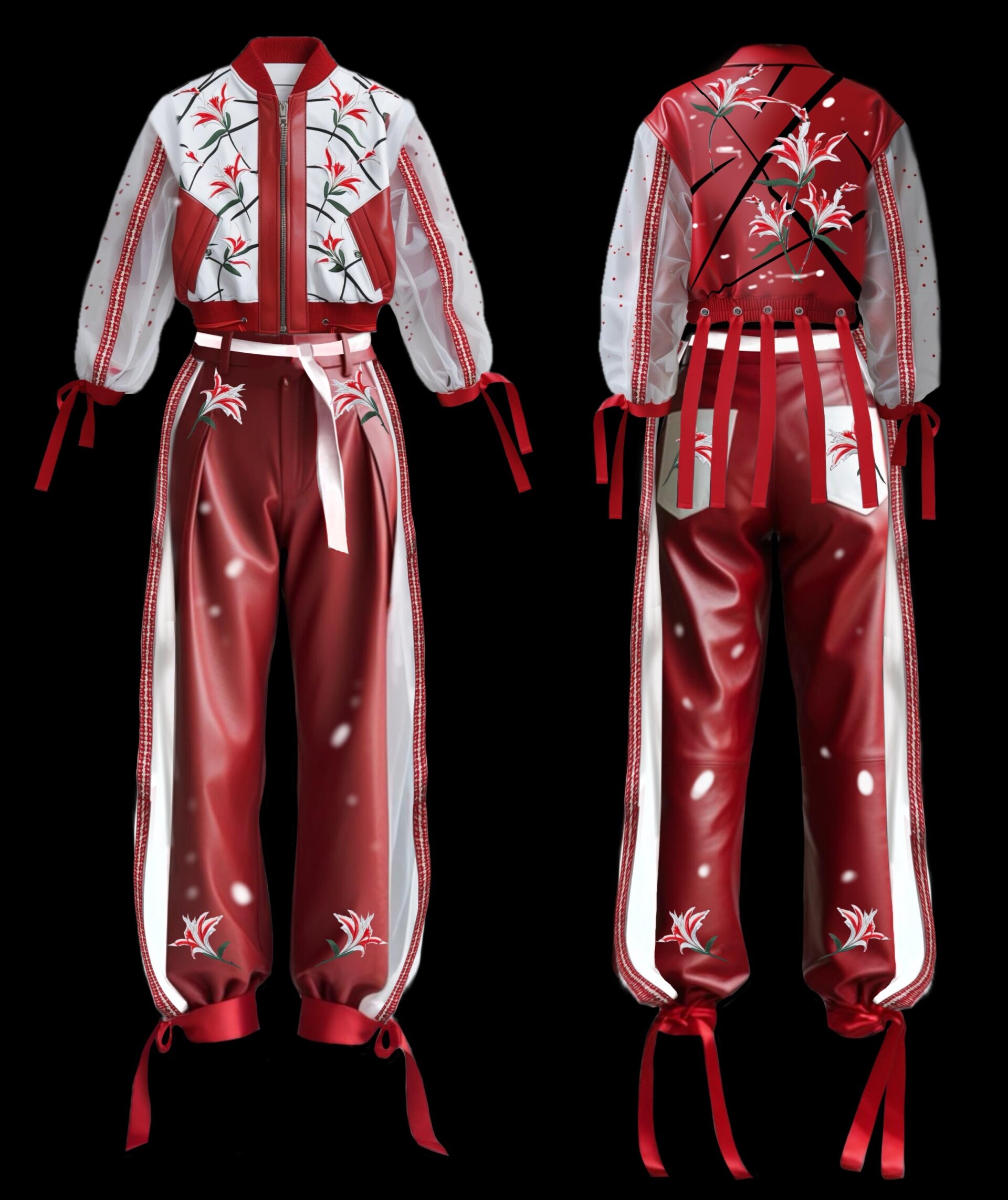 Дизайн куртки и брюк в корейском стиле "Лилии" - CO:CREATE 1