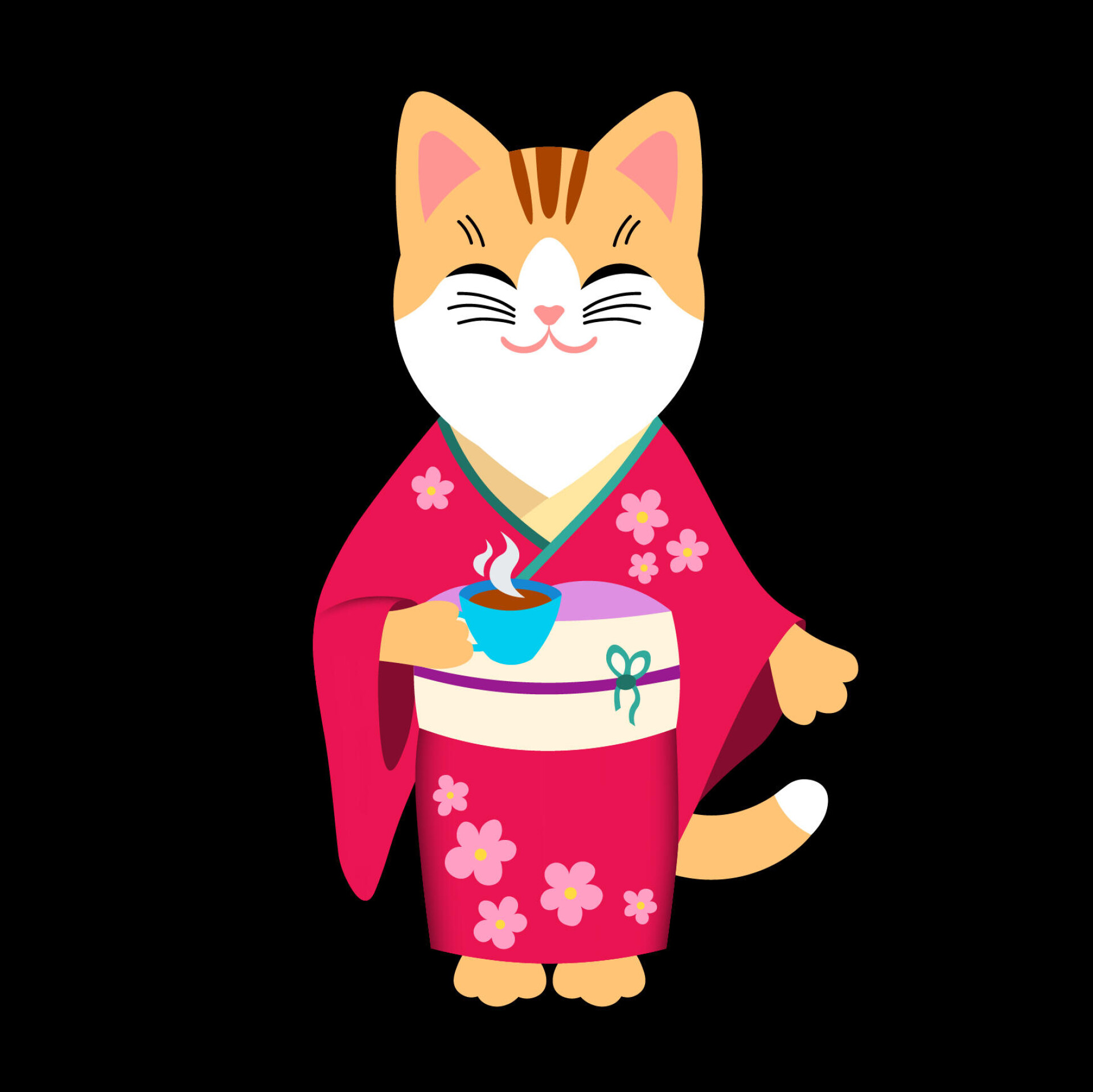Котик в кимоно - CO:CREATE