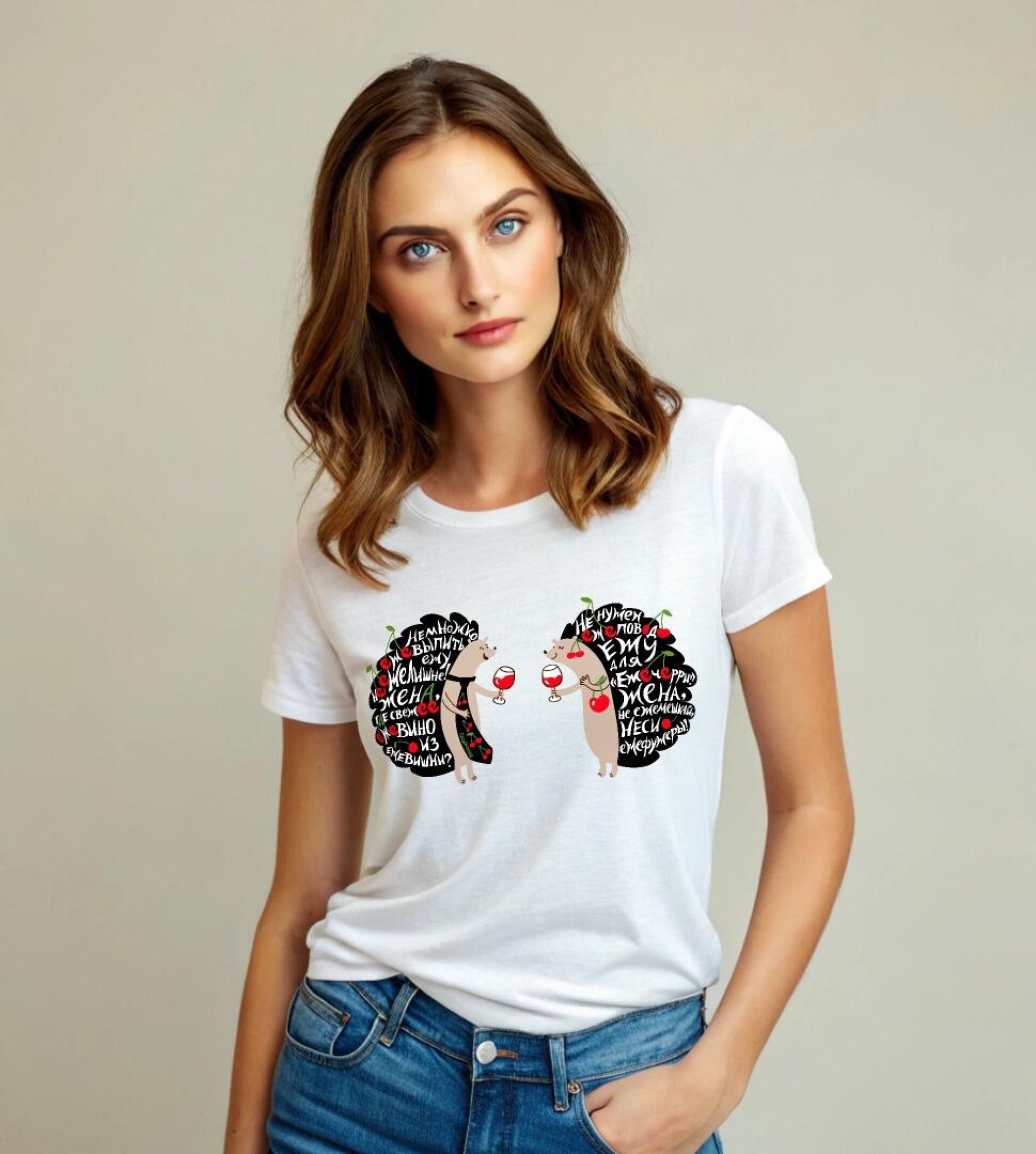 Принт со скороговоркой про ежа и «Ежечерри» - CO:CREATE