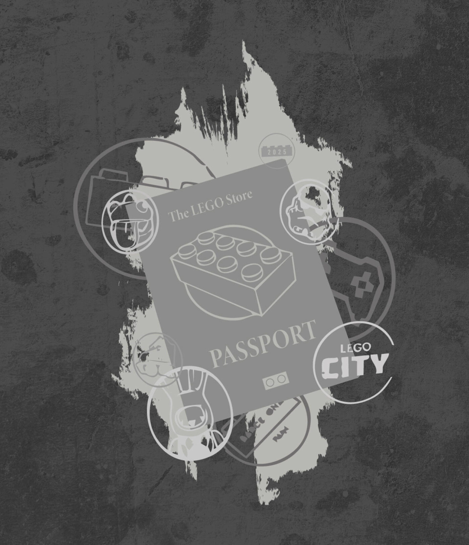 LEGO PASSPORT grunge prints - CO:CREATE 2