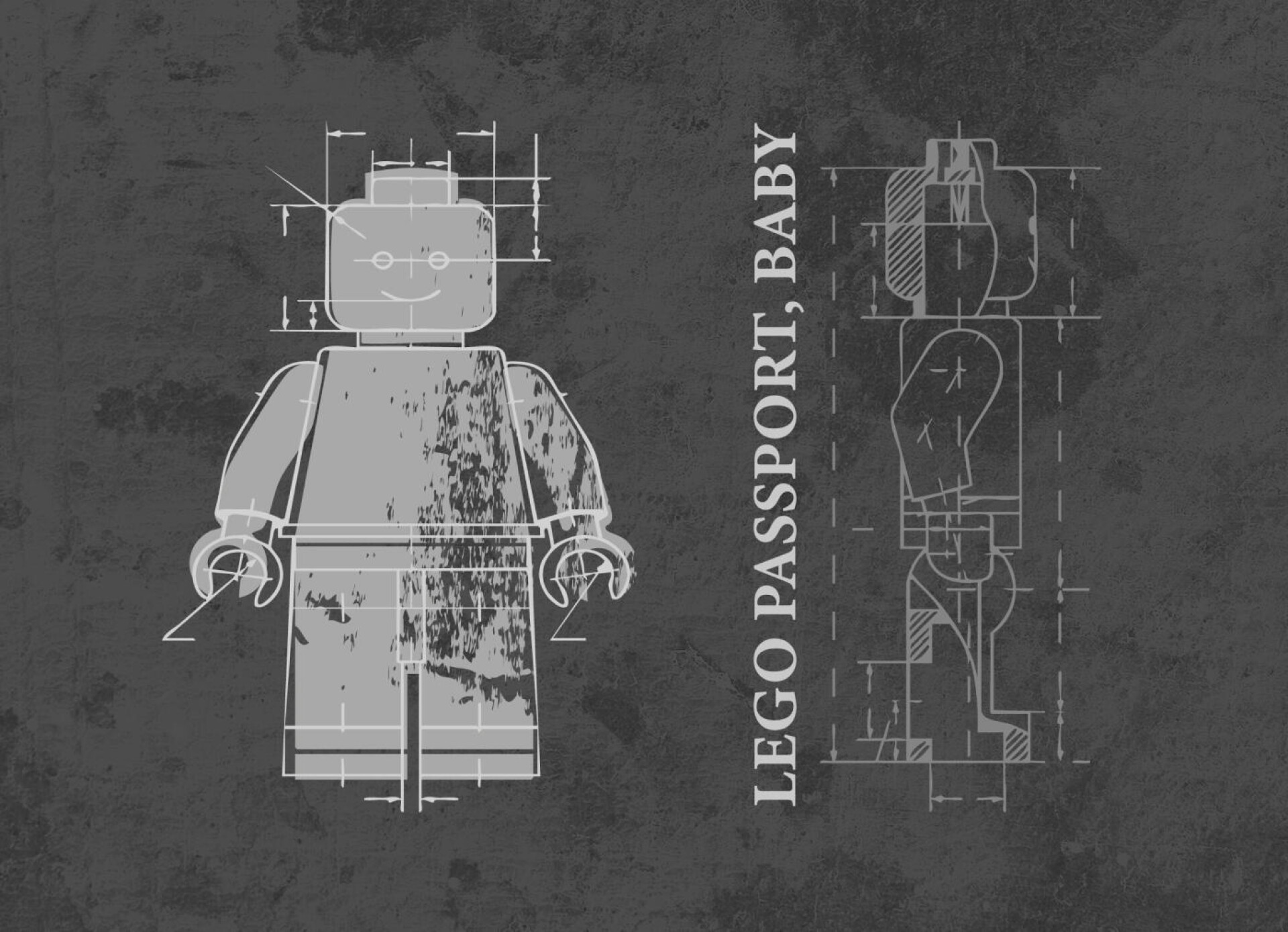 LEGO PASSPORT grunge prints - CO:CREATE 3