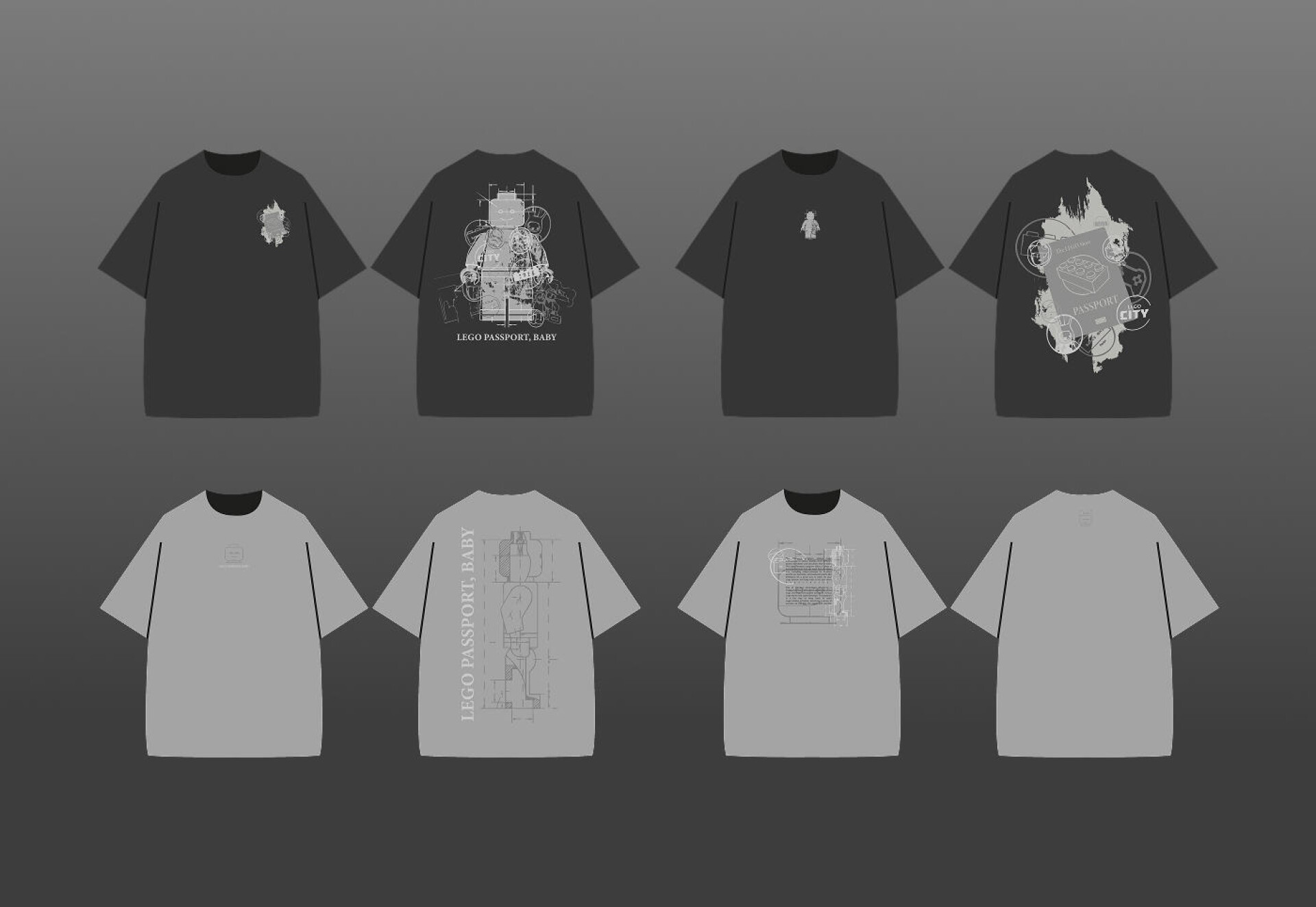 LEGO PASSPORT grunge prints - CO:CREATE 5
