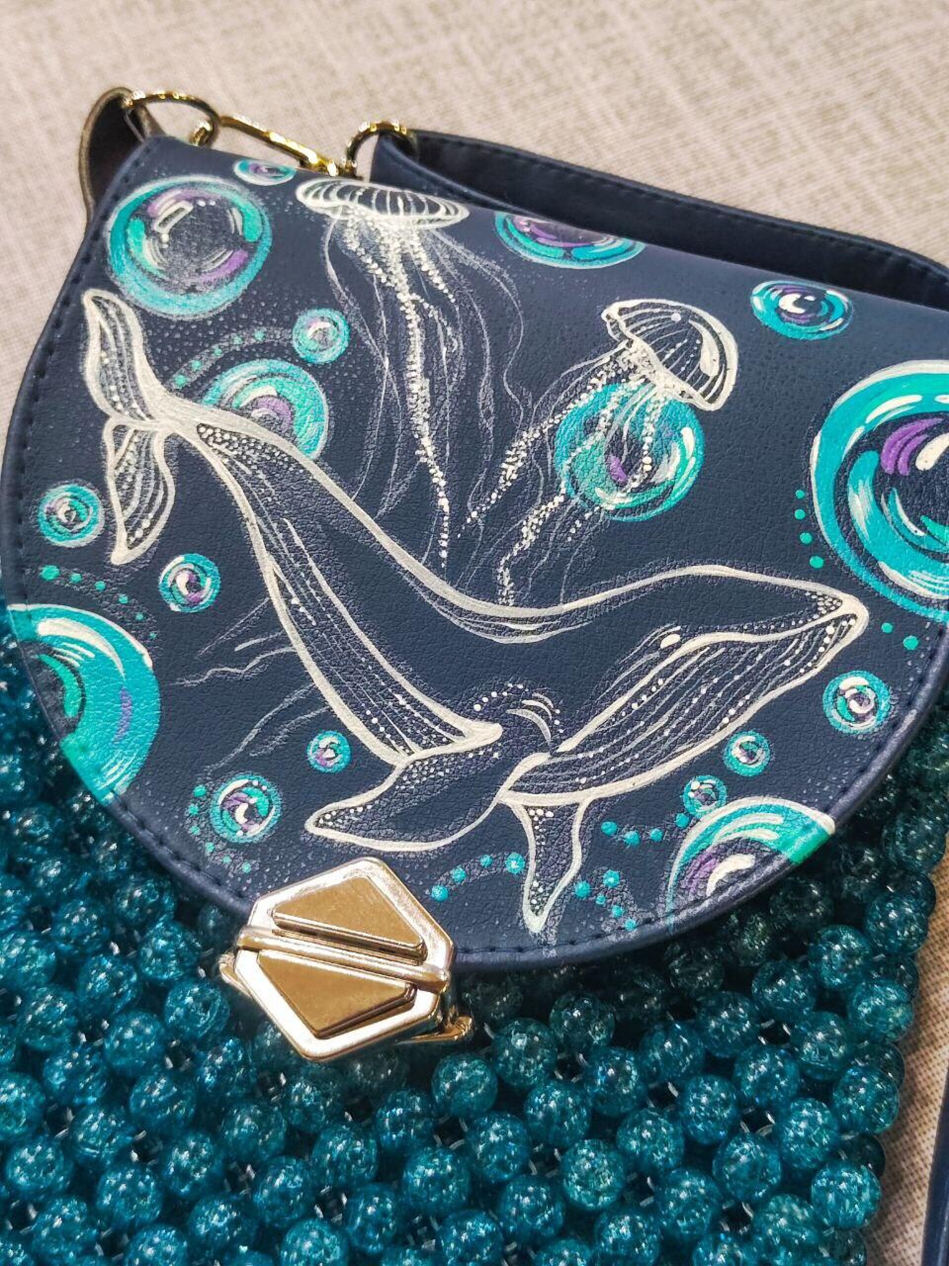 Морская сумка-карман из бусин - CO:CREATE 5