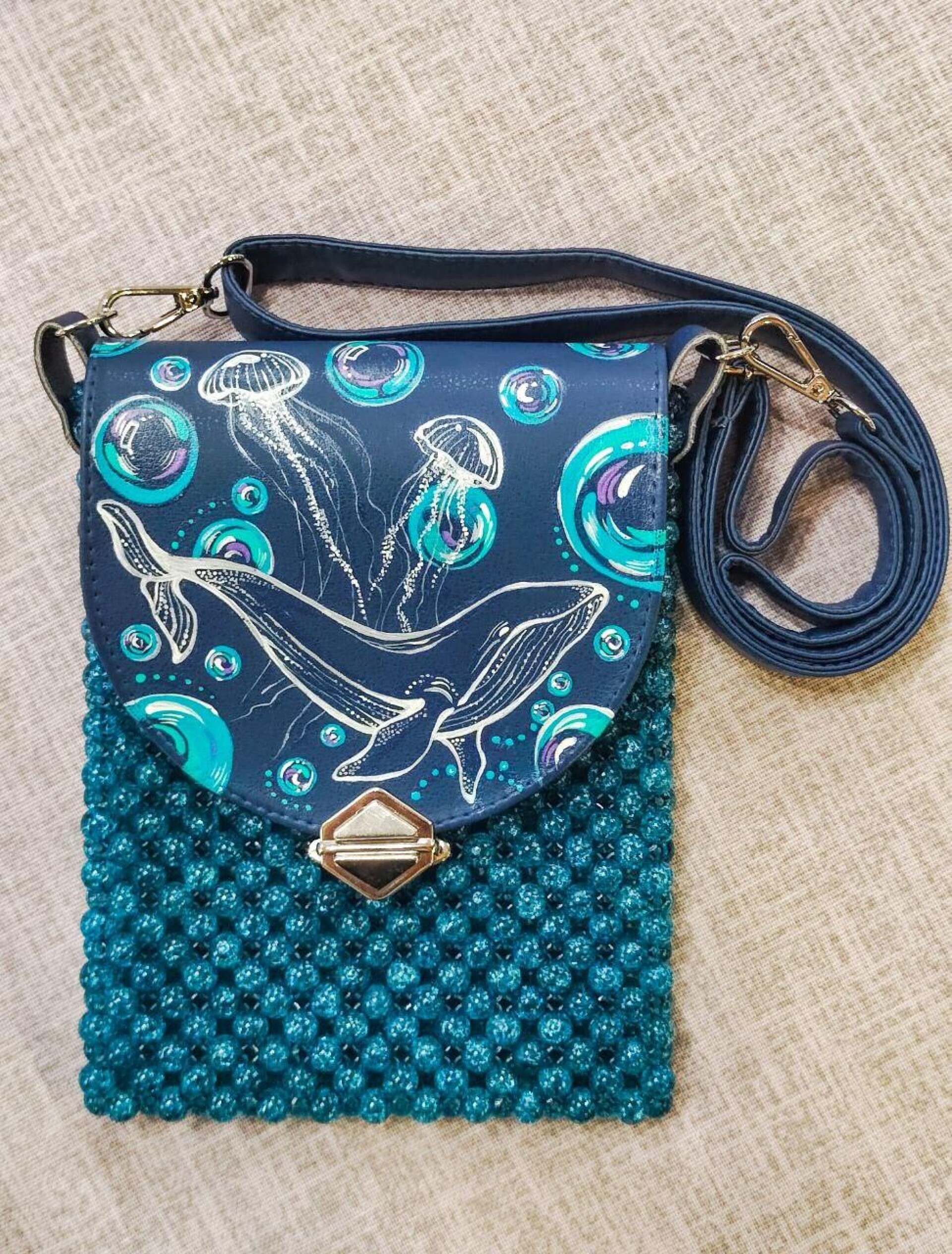 Морская сумка-карман из бусин - CO:CREATE 1