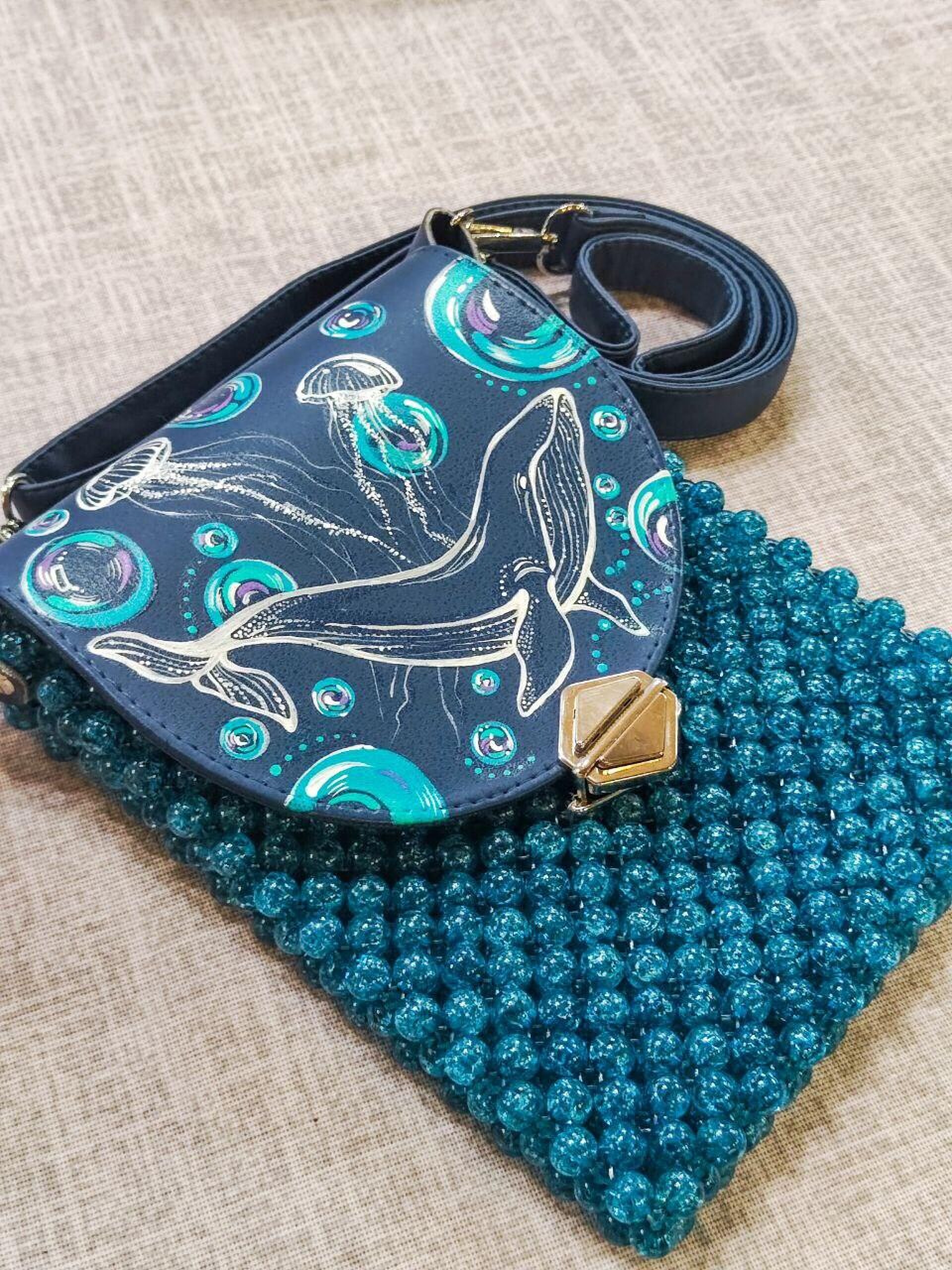 Морская сумка-карман из бусин - CO:CREATE 4