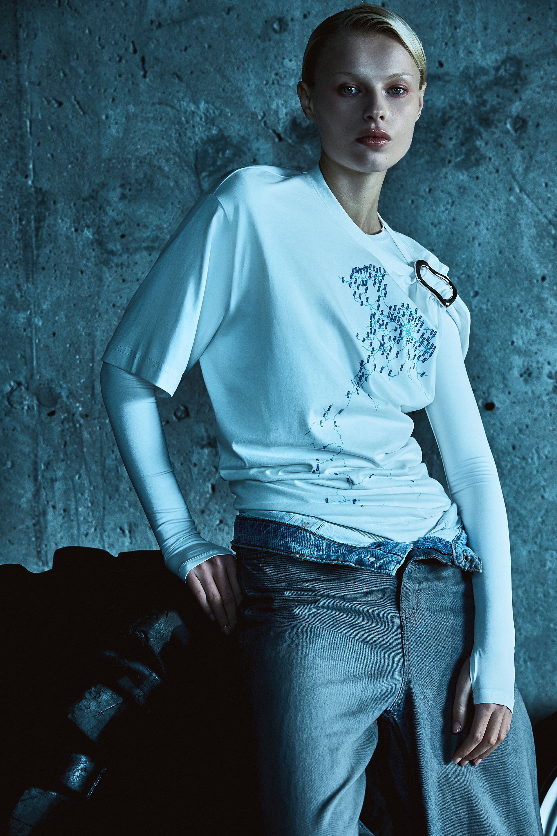 Футболка oversize с принтом