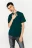 футболка хлопковая oversize - цвет зеленый - 1