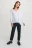 блузка oversize с рукавом 3/4 и треугольным вырезом - цвет белый - 5