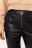 брюки slim из искусственной кожи - цвет черный - 4