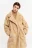 шуба oversize из искусственного меха - цвет бежевый - 4