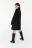 платье oversize трикотажное с высоким воротом - цвет черный - 5