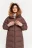 пальто длинное стеганое oversize с капюшоном - цвет бежевый - 3