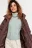 пальто длинное стеганое oversize с капюшоном - цвет бежевый - 5