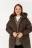 пуховик удлиненный oversize с капюшоном - цвет зеленый - 2