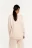 Свитшот хлопковый oversize с начесом - цвет белый - 4
