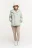 Куртка oversize на молнии с капюшоном на запах - цвет голубой - 1