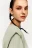 Футболка хлопковая oversize с подплечниками - цвет зеленый - 2