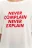 Футболка хлопковая oversize с надписью - цвет белый - 5