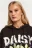 Худи утепленная в стиле oversize с цветочным принтом - цвет серый - 3