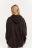 Худи утепленная в стиле oversize с цветочным принтом - цвет серый - 5