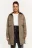 Куртка-рубашка дутая oversize - цвет зеленый - 1