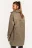 Куртка-рубашка дутая oversize - цвет зеленый - 3
