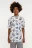 Футболка хлопковая oversize с принтом - цвет белый - 2
