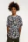 Футболка хлопковая oversize с принтом - цвет белый - 2