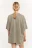 Футболка хлопковая oversize с принтом - цвет зеленый - 4