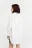 Рубашка хлопковая oversize из текстурной ткани - цвет белый - 4