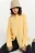 Рубашка хлопковая oversize из текстурной ткани - цвет желтый - 2