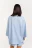 рубашка вискозная oversize - цвет голубой - 4