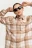 Куртка-рубашка фланелевая oversize в клетку - цвет бежевый - 4
