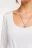 блузка (боди) женская - цвет белый - 5