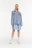 куртка джинсовая oversize с принтом на спине - цвет голубой - 1