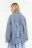 куртка джинсовая oversize с принтом на спине - цвет голубой - 4
