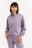 Худи oversize из искусственной замши - цвет сиреневый - 2