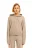 Худи трикотажная oversize - цвет бежевый - 4
