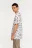футболка хлопковая oversize с принтом - цвет белый - 3
