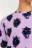 футболка хлопковая oversize с принтом - цвет сиреневый - 5
