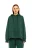 Худи утепленная oversize - цвет зеленый - 1